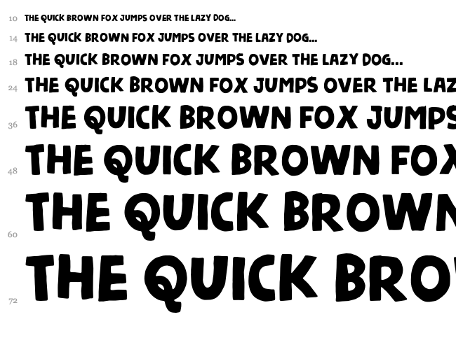 Nickname font waterfall